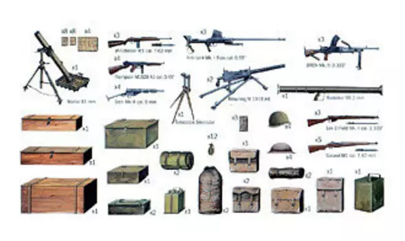 Italeri, Аксессуары Элементы оружия, Набор моделей, 5+