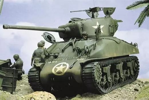 Italeri, M4A1 Sherman, Модельный комплект, 12+