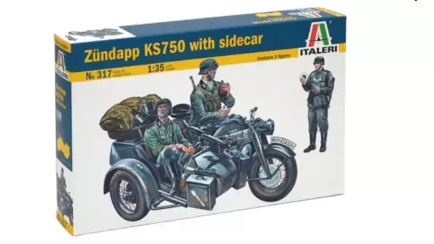 Italeri мотоциклетная команда Zndapp KS750