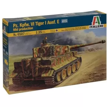 Italeri, Pz.Kpfw.VI Tiger I Ausf.E Mid, Модельный комплект, 12+
