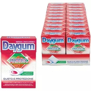 Italia Daygum Protex Клубничный гель 30 г Perfetti Van Melle