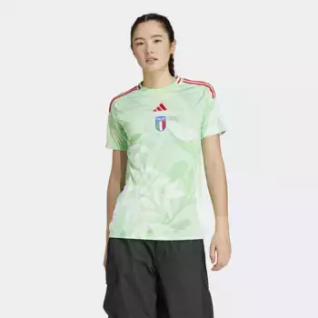 Италия 25 (женская команда) Верхняя футболка Adidas, зеленый