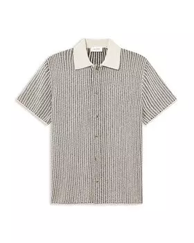 Итонская вязаная рубашка с коротким рукавом Les Deux, мультиколор