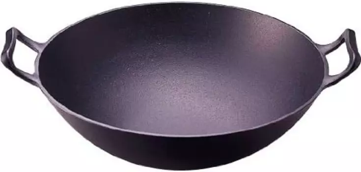 Iwachu 21053 Wok, глубокий тип (маленький), черная выпечка, внутренний диаметр 10,8 дюйма (27,5 см), для прямого огня, фурнитура Намбу, Black