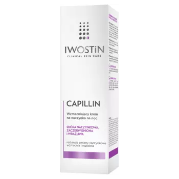 Iwostin Capillin укрепляющий крем для капилляров лица на ночь, 40 мл