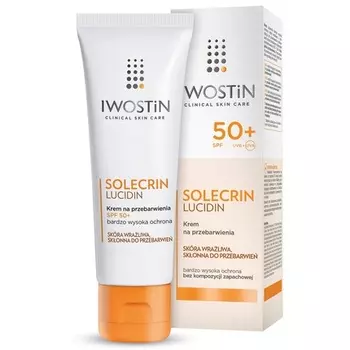 Iwostin Solecrin Lucidin Цветной крем с войлоком SPF 50+ Солнцезащитный крем 50 мл