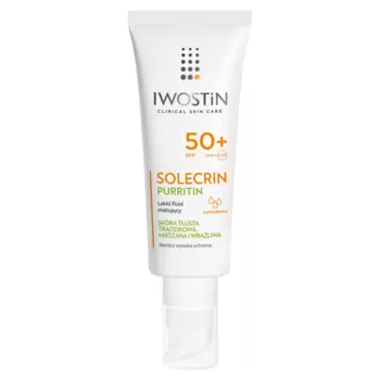 Iwostin Solecrin Purritin легкий матирующий флюид для лица SPF50+, 40 мл