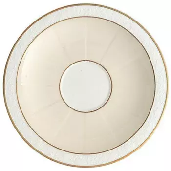 Ивуарское блюдце для завтрака/супа 18 см Villeroy & Boch, белое золото