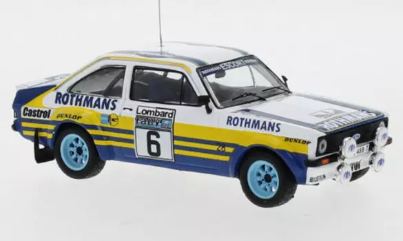 Ixo Models Ford Escort Mk II Rs, No.6 Rothmans Ra 1:43 Rac332
