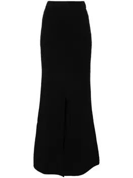 Izaak Azanei юбка макси в рубчик, черный