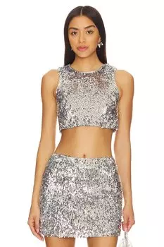 Изабель топ Camila Coelho, серебряный