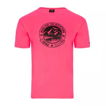Izas Zurich Мужская базовая футболка с коротким рукавом Zurich, фуксия/темно-розовый