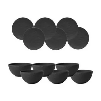 Изготовление набора чаш rock Villeroy & Boch, черный
