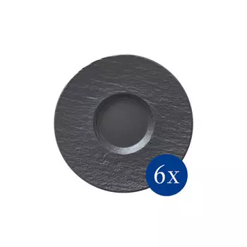 Изготовленное каменное блюдце, 15см Villeroy & Boch, черный