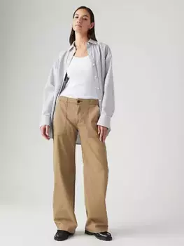 Излишки прямых женских брюк Levi's, коричневый