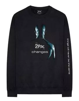 Изменения футболки с длинным рукавом Tupac, черный