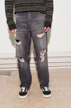 Изменить рваные джинсы Next, черный