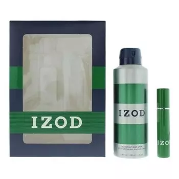 Izod Green Подарочный набор из 2 предметов Туалетная вода 15мл Спрей для тела 200мл для мужчин