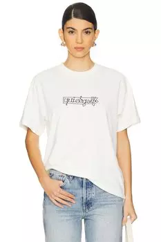 Изогнутая футболка Quiet Golf, белый