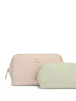 Изогнутая косметичка с застежкой-молнией (набор из двух) Furla, нейтральный