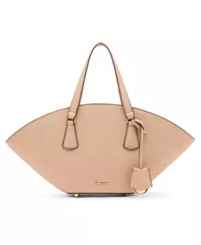 Изогнутая маленькая сумка-тоут с регулируемым ремнем Anne Klein, коричневый/бежевый