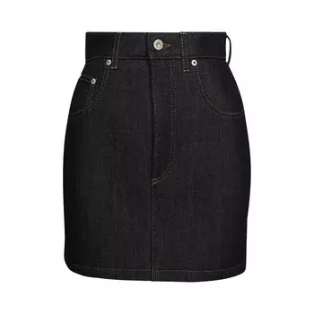Изогнутая мини-юбка Loewe Aw Denim