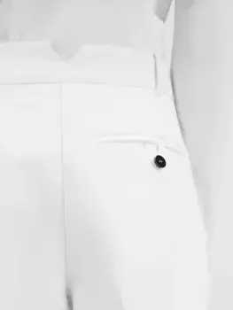 Изогнутые брюки Овало Jacquemus, белый