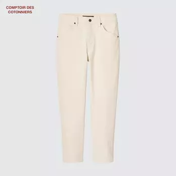 Изогнутые джинсы UNIQLO, белый