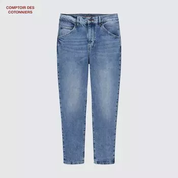 Изогнутые джинсы UNIQLO, синий
