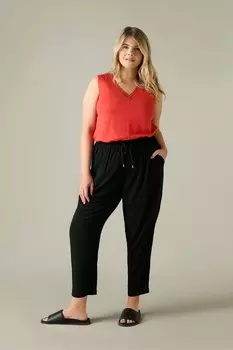 Изогнутые плетеные джоггеры Live Unlimited, черный