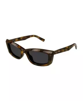 Изогнутые солнцезащитные очки «кошачий глаз» sl 664 Saint Laurent, коричневый