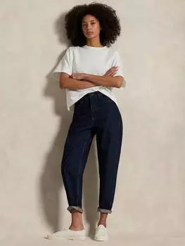 Изогнутые зауженные джинсы до щиколоток Ralph Lauren, темно-синий