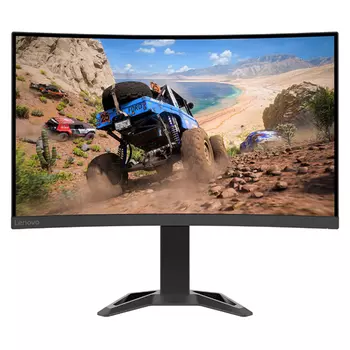 Изогнутый игровой монитор Lenovo G27qc-30 27'', QHD, 165 Гц, VA, черный