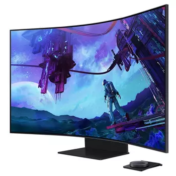 Изогнутый игровой монитор Odyssey Ark 2 поколения, 55", 3840x2160, 165 Гц, VA, черный