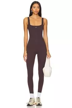 Изогнутый комбинезон 437, цвет espresso