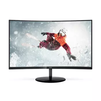 Изогнутый монитор AOC C27N2H/BS, 27", 1920 х 1080, 75 Гц, VA, черный