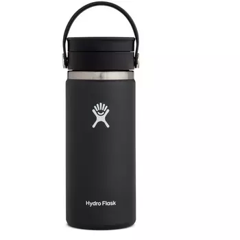 Изолированная бутылка с гибкой крышкой Hydro Flask, черный