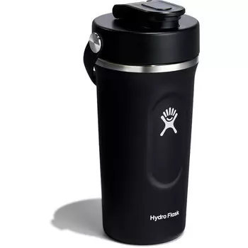 Изолированная бутылка-шейкер на 24 унции Hydro Flask, черный