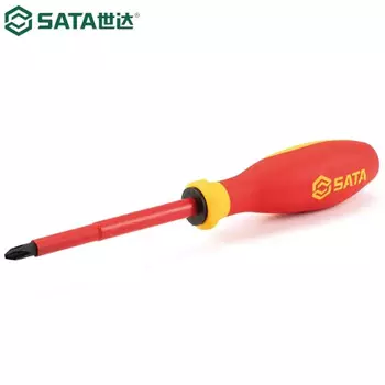 Изолированная крестообразная отвертка Star G серии VDE № 0x60MM 61211 SATA