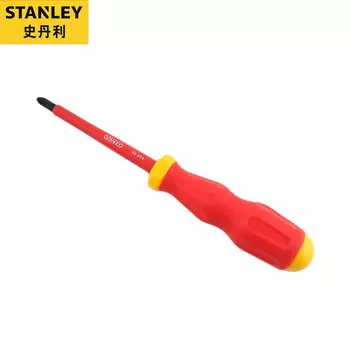 Изолированная крестовая отвертка Stanley №2*100 мм, отвертка для электрика 65-974-22