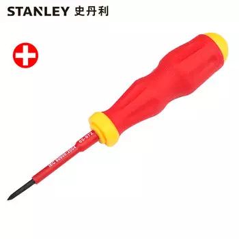 Изолированная крестовая отвертка Stanley, электрическая отвертка, магнитная высоковольтная отвертка PH0x60mm 65-972-22