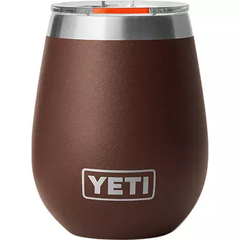 Изолированная кружка для вина Rambler на 10 унций Yeti Coolers, коричневый