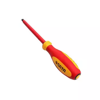Изолированная плоская отвертка серии SATAG VDE 61313 4x100MM Комплектация: ручка