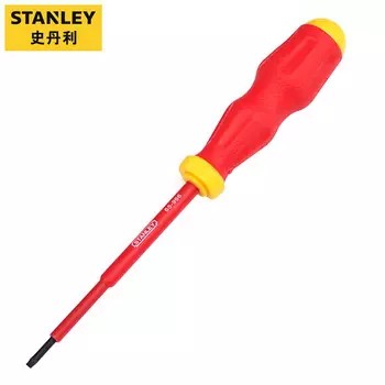 Изолированная плоская отвертка STANLEY VDE Отвертка CR-V 3*100 мм 65-966-22