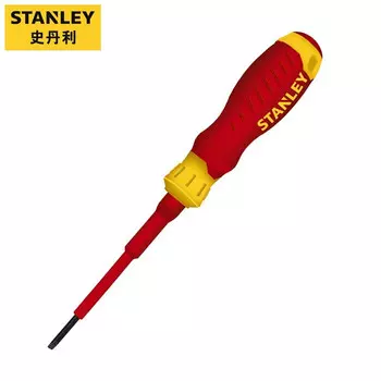 Изолированная плоская отвертка STANLEY VDE отвертка с плоским лезвием 3,5x75 мм STMT60163-23