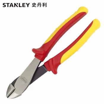 Изолированные диагональные плоскогубцы Stanley FatMax. 8,5-дюймовые диагональные плоскогубцы для ремонта электрики. Кусачки. Плоскогубцы со смещением. Кусачки для проволоки 84-005-23.