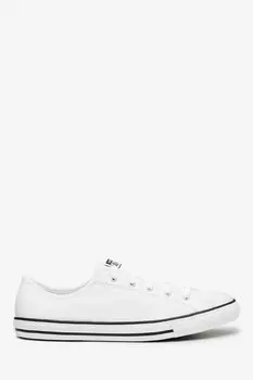 Изящные кожаные кроссовки Converse, белый