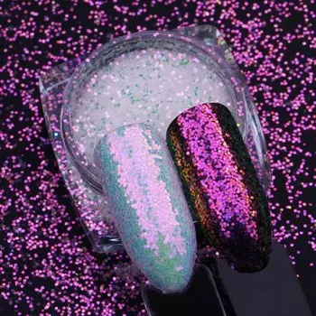 Изюм, пудра для дизайна ногтей Mini Pixie 01, Raisin