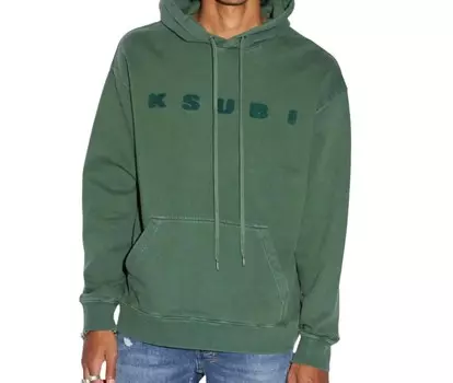 Изумрудное худи Blocked Biggie KSUBI, изумруд