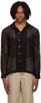 Извилистая рубашка Bode, черный